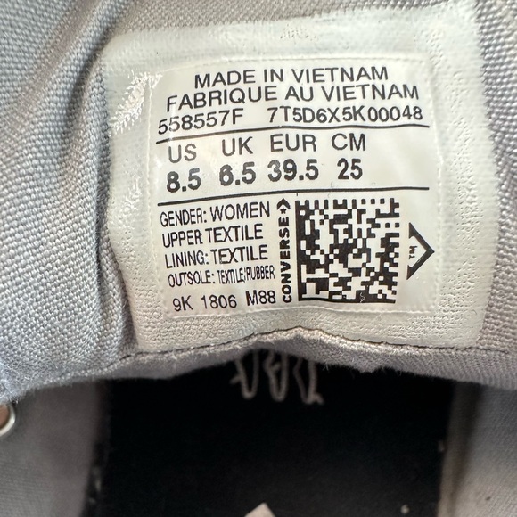 RARE Converse Heather Grey All Star - Picture 2 of 3